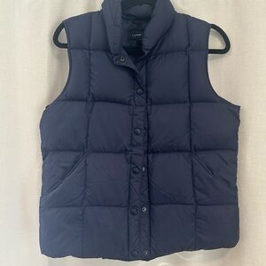 Lands' End Blue Quilted Puffer Vest